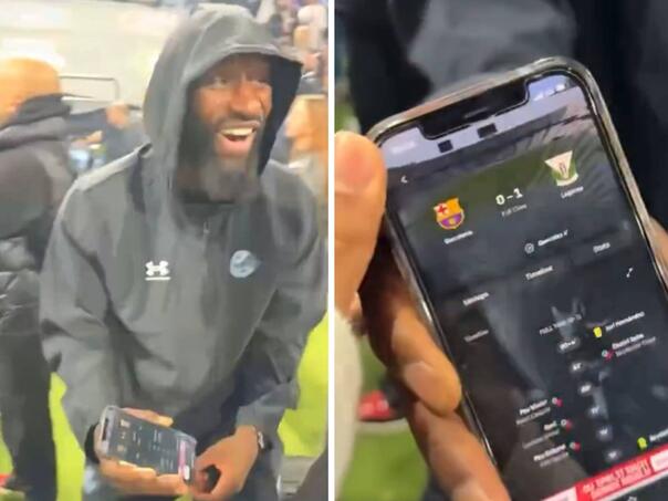 Rüdiger ismijao Barcelonin poraz nakon što je pratio utakmicu na mobitelu