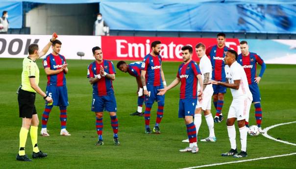 Real Madrid izgubio kod kuće od Levantea