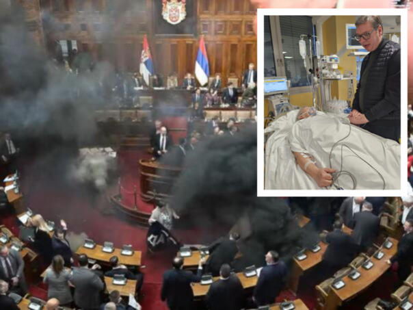Reality u Beogradu: Vučić u bolnici sa pogođenom poslanicom, objavljen tren udarca