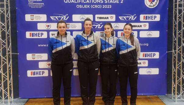 Reprezentacija BiH u stonom tenisu se bori za plasman na ekipno EP