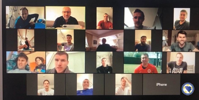 Reprezentativci BiH odradili još jedan online trening