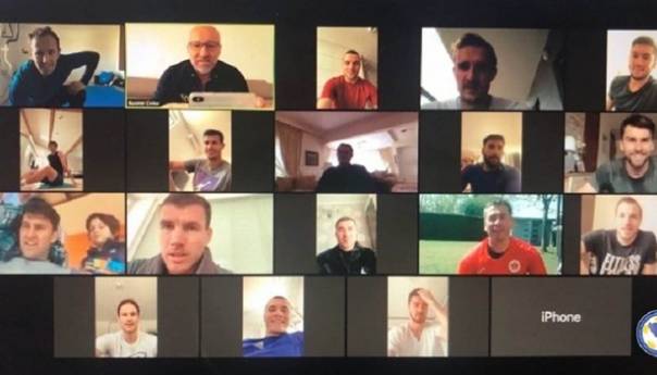 Reprezentativci BiH odradili još jedan online trening