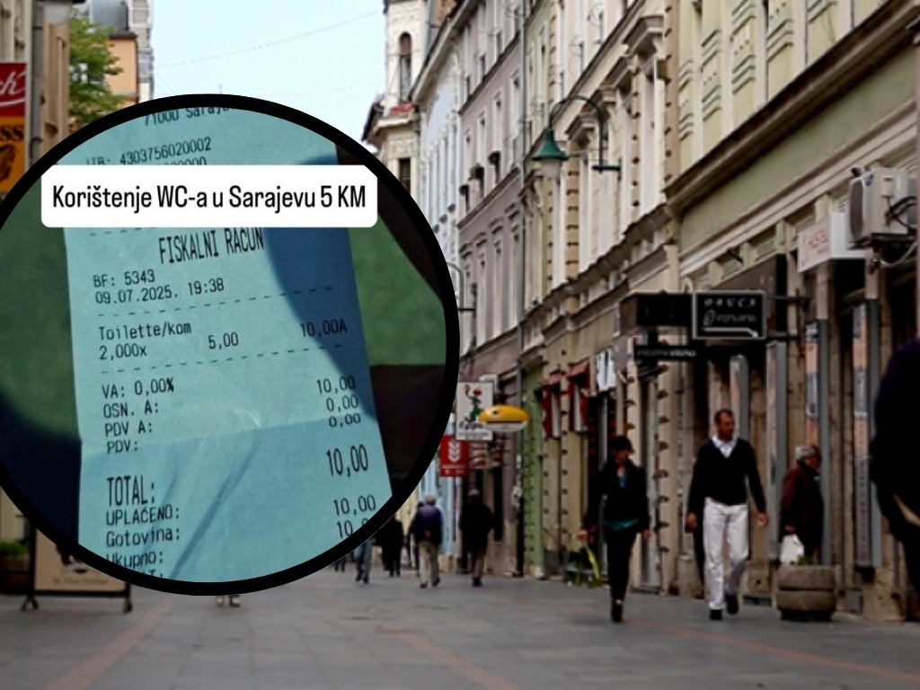 Restoran u centru Sarajeva naplaćuje korištenje toaleta 5 KM?!