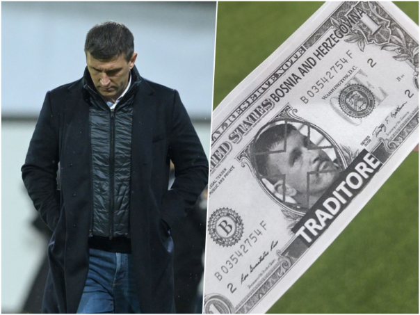 Riječani zasuli teren novčanicama s Jakirovićevim likom