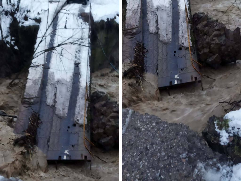 Rijeka Osanica srušila most, selo odsječeno od grada