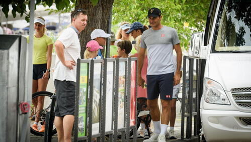 Roger Federer u Skradinu odveo djecu na tenis