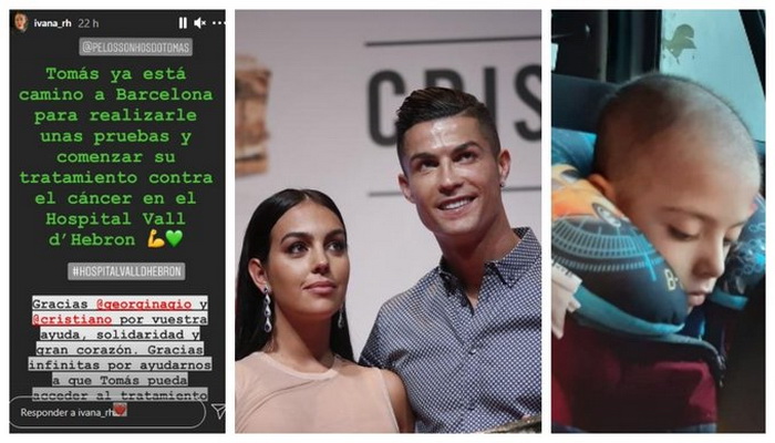 Ronaldo platio liječenje dječaka oboljelog od karcinoma