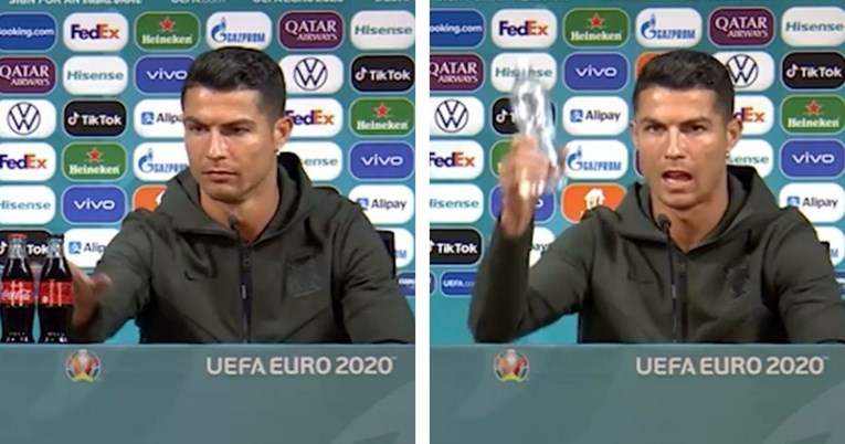 Ronaldo sklonio boce Coca-Cole sa stola: Pijte vodu