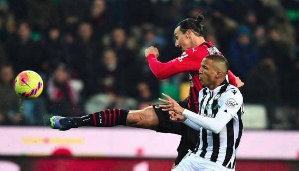 Rossoneri izbjegli poraz u nadoknadi: Zlatan Ibrahimović spasio Milan u Udinama