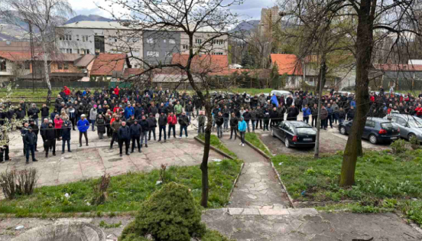 Rudari RMU Zenica protestuju zbog neisplaćenih plaća