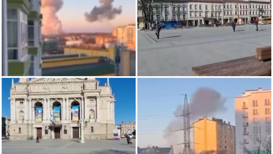 Prvi raketni napad na šire područje Lavova