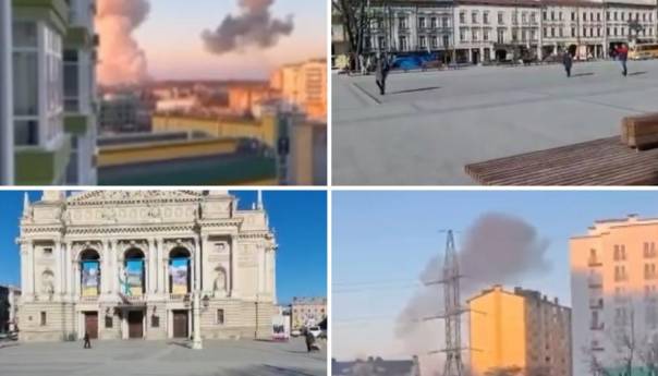 Prvi raketni napad na šire područje Lavova
