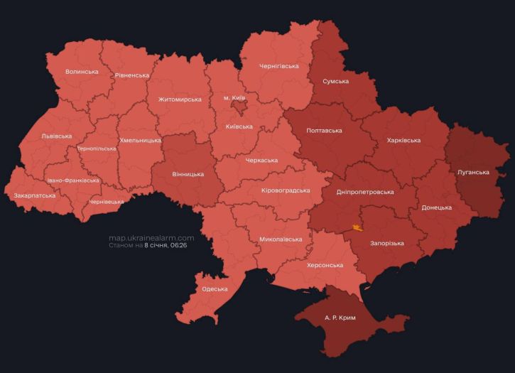 Rusija projektilima napala Ukrajinu, sirene odjekuju širom zemlje