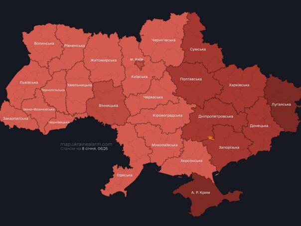 Rusija projektilima napala Ukrajinu, sirene odjekuju širom zemlje