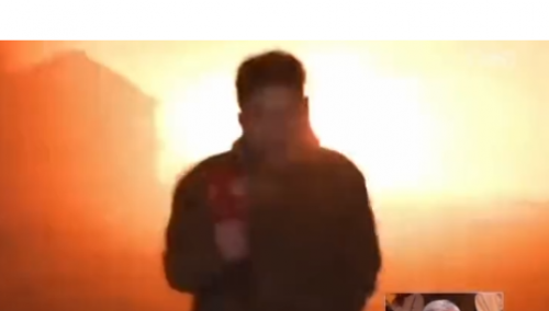 Ruska raketa pala iza novinara koji se javljao uživo
