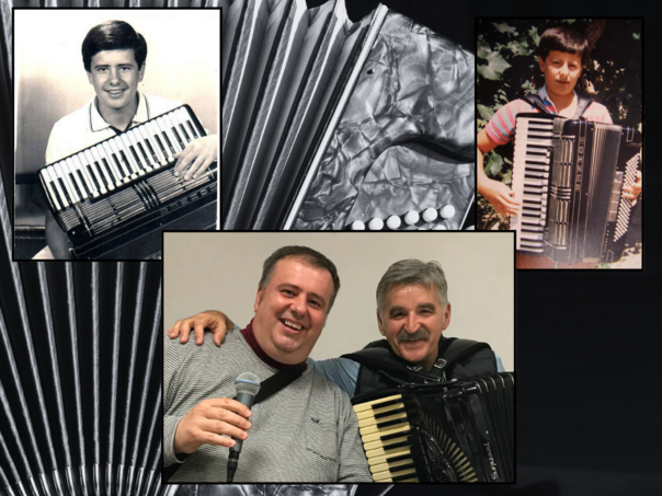 Sa 12 godina je pratio Halida Bešlića, a sa 16 postao prva harmonika Jugoslavije