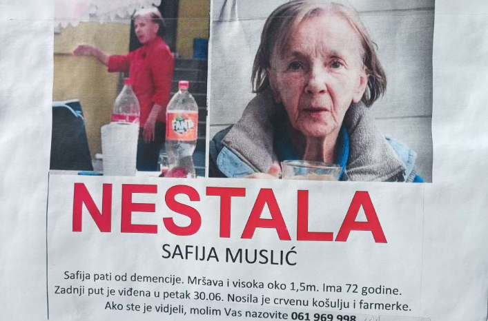 Safija Muslić iz Zenice nakon sedmodnevne potrage pronađena mrtva