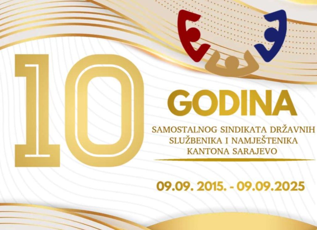 Samostalni sindikat državnih službenika i namještenika KS obilježava 10. godišnjicu postojanja