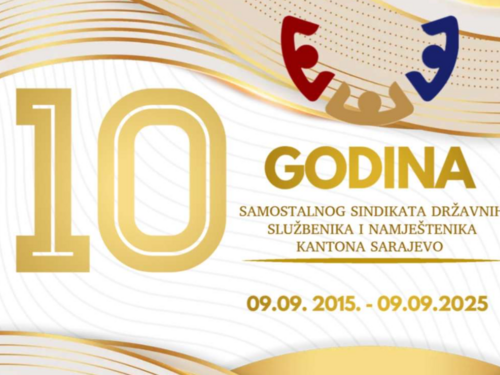 Samostalni sindikat državnih službenika i namještenika KS obilježava 10. godišnjicu postojanja