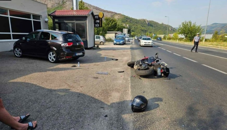Saobraćajna nesreća kod Mostara: Povrijeđen motociklista