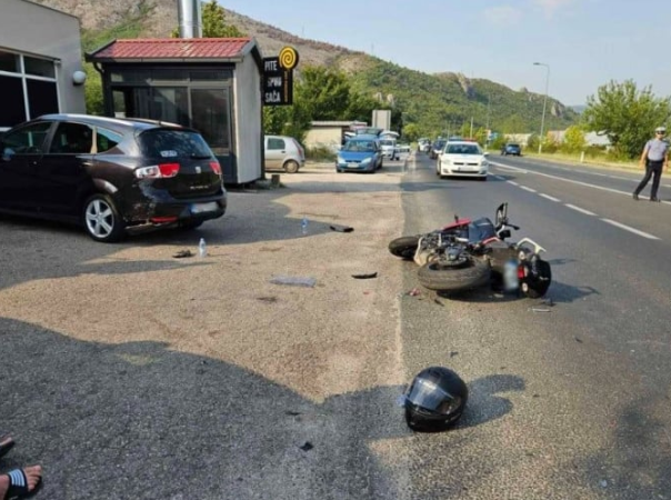 Saobraćajna nesreća kod Mostara: Povrijeđen motociklista