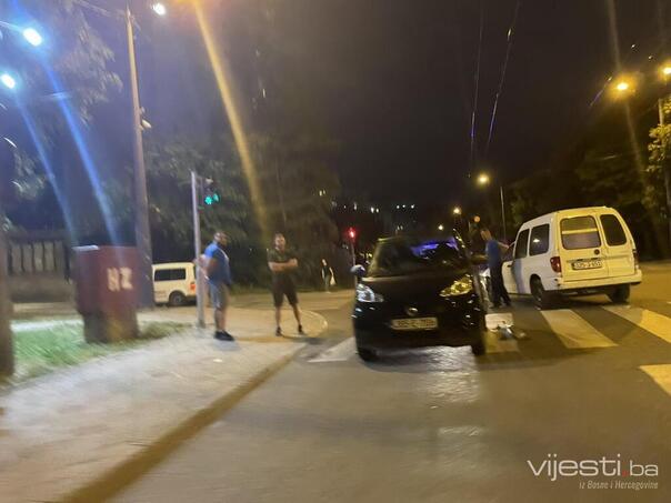 Saobraćajna nesreća kod pijace Ciglane, policija na terenu