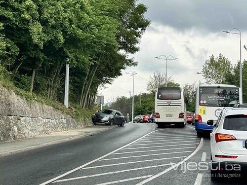 Saobraćajna nesreća kod stadiona Koševo, ogromne gužve