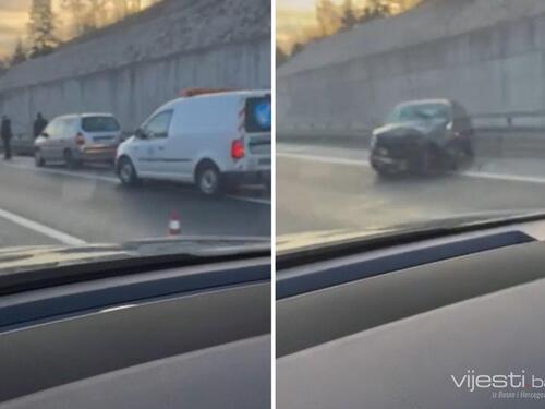 Saobraćajna nesreća na autoputu prema Vogošći