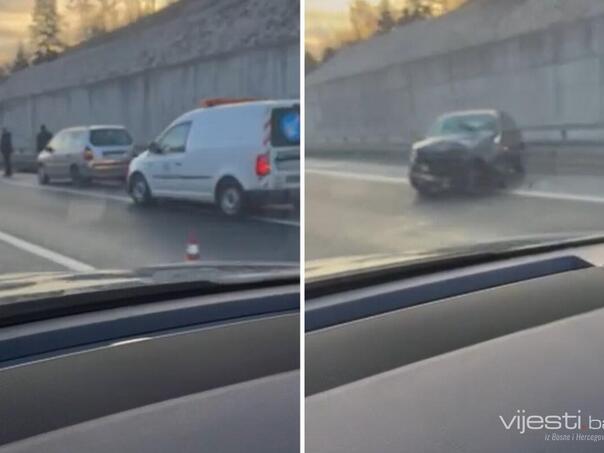 Saobraćajna nesreća na autoputu prema Vogošći