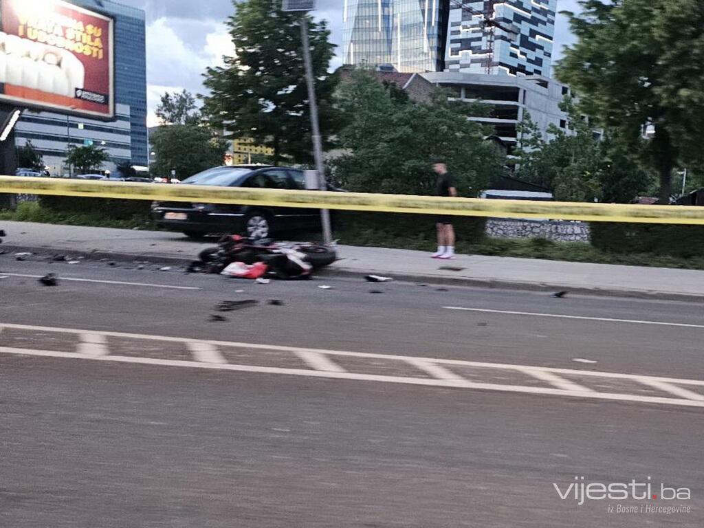 Saobraćajna nesreća na Skenderiji, vozač motora prebačen na KCUS