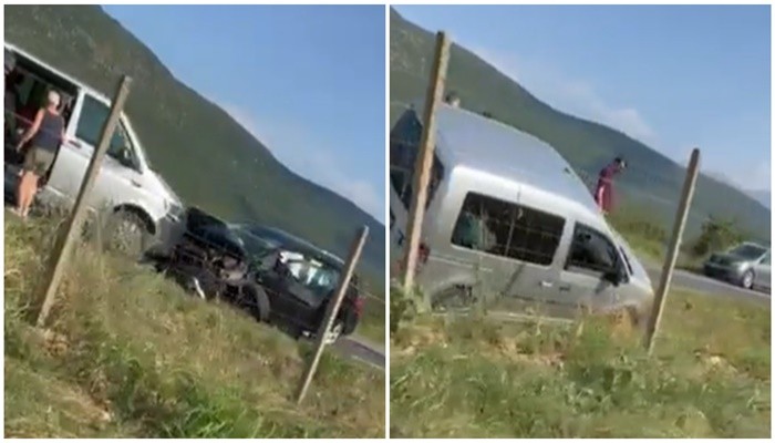 Saobraćajna nesreća u Vrapčićima: Sudar više vozila, povrijeđena jedna osoba