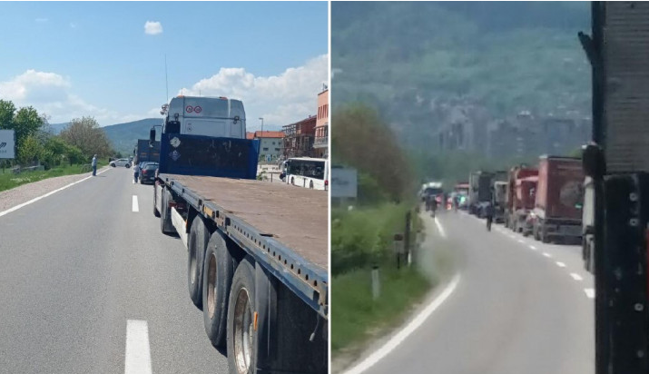 Saobraćajna nesreća u Zenici, kilometarske kolone na putu M-17