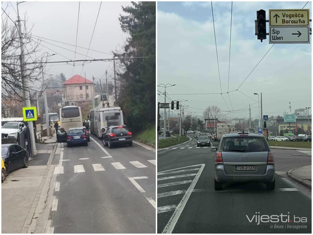 Saobraćajni kolaps zbog udesa u naselju Bare