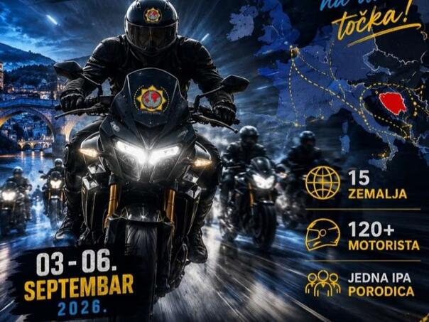 Sarajevo domaćin IX IPA Moto susreta 2026.
