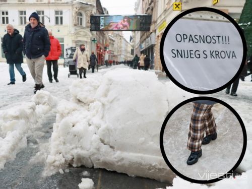 Sarajevo okovano snijegom: Opasnost na svakom koraku