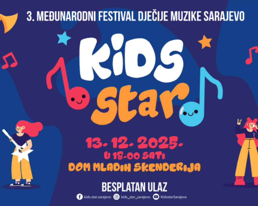 Sarajevo "Kids Star": Festival dječije muzike okuplja talente iz šest zemalja