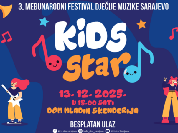 Sarajevo "Kids Star": Festival dječije muzike okuplja talente iz šest zemalja