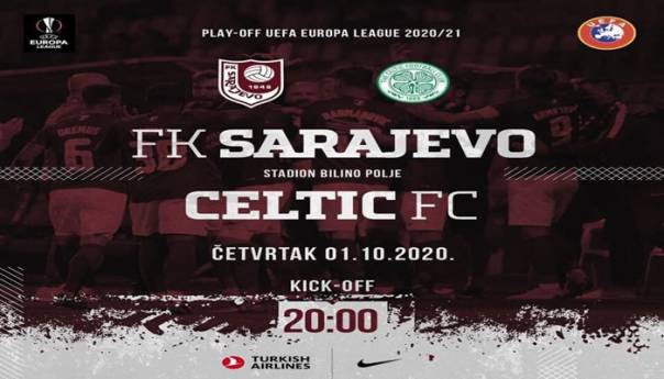 Sarajevo večeras dočekuje Celtic za plasman u grupnu fazu EL