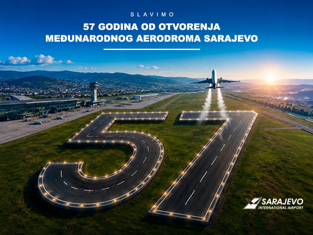 Sarajevski aerodrom obilježava 57 godina razvoja, rasta i povjerenja putnika