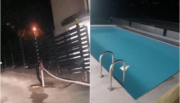 Sarajlija privatni bazen punio iz javnog hidranta