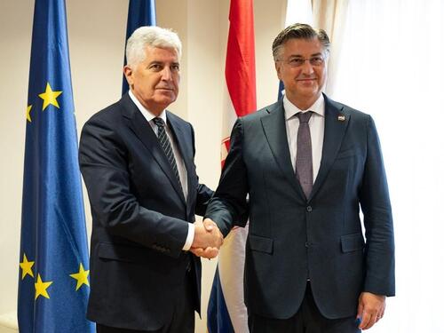 Čović sa Plenkovićem: Nastavljamo snažnu saradnju sestrinskih stranaka