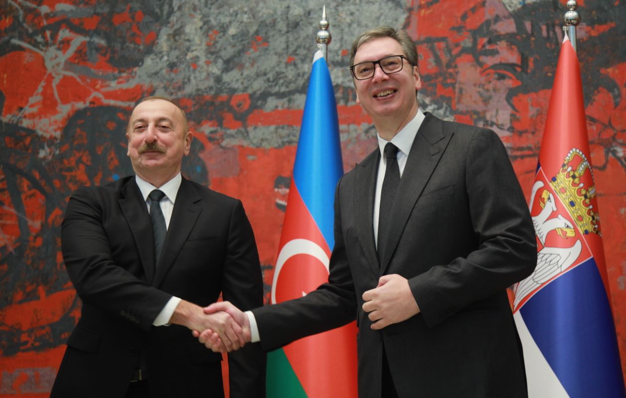 Sastankom s Vučićem predsjednik Azerbejdžana Alijev započeo zvaničnu posjetu Srbiji