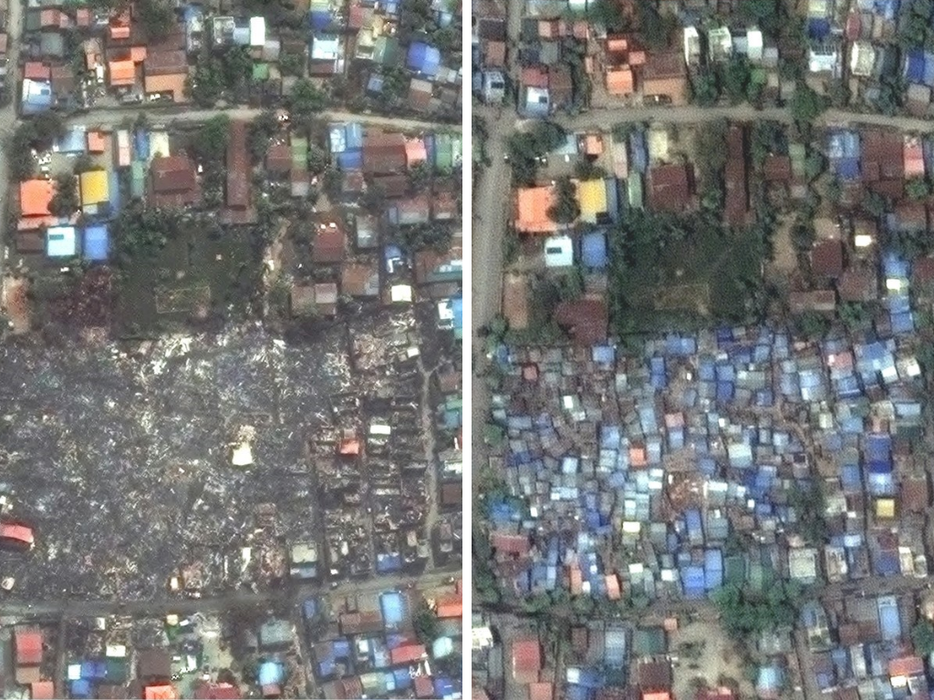 Satelitske snimke otkrivaju razmjere uništenja u Mijanmaru