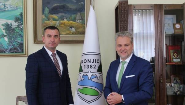 Sattler u Konjicu najavio nastavak pomoći razvojnim programima
