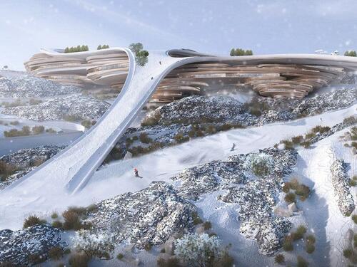 Saudijci usred pustinje grade futuristički ski centar
