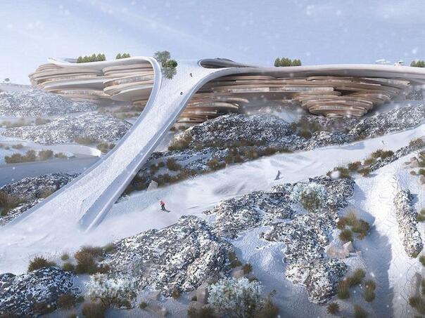 Saudijci usred pustinje grade futuristički ski centar