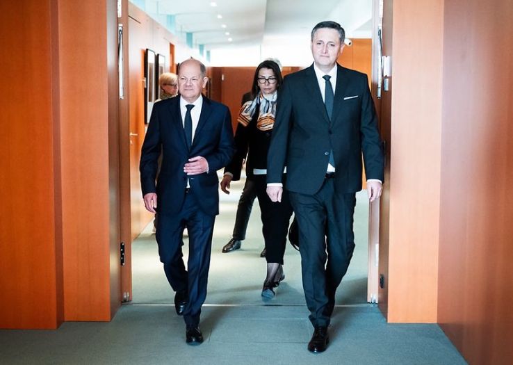 Scholz pružio podršku BiH na EU putu, Bećirović ga upoznao sa 'proruskim strujama' u BiH