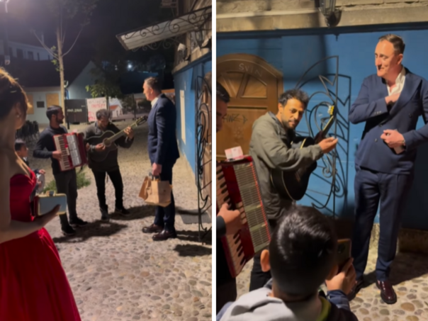 Sergej Ćetković zapjevao sa uličnim sviračima na Skadarliji: Kakva ljudina!