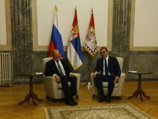 Lavrov na sastanku sa Vučićem