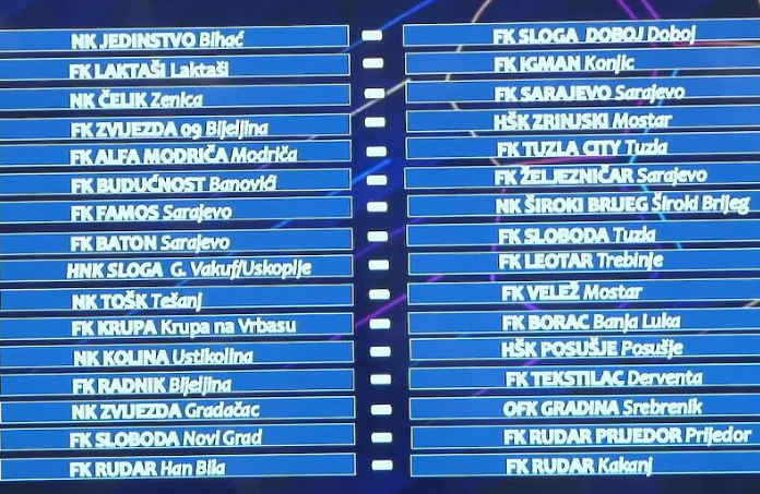 Šesnaestina finala Kupa BiH: Čelik protiv Sarajeva, Željezničar ide u Banoviće